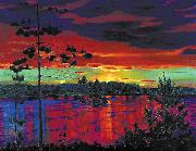 Nikifor Krylov Rylov Sunset oil painting